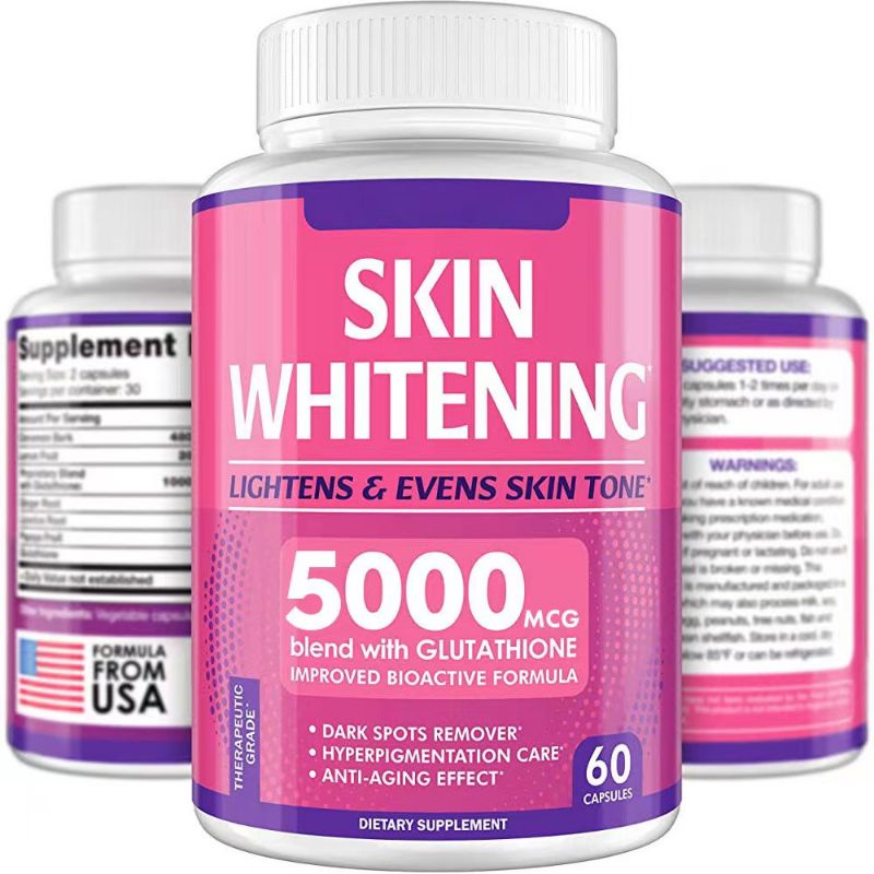 skin whitening vitamins gummies + glutathione 5000 (combo) | Shopee ...