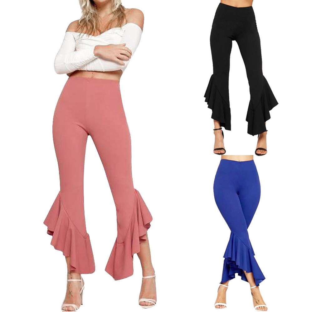 flare bottom yoga pants