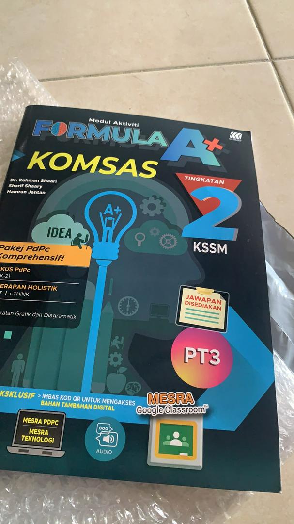 Modul Aktiviti Formula A Kssm Tingkatan 1 2 Shopee Malaysia