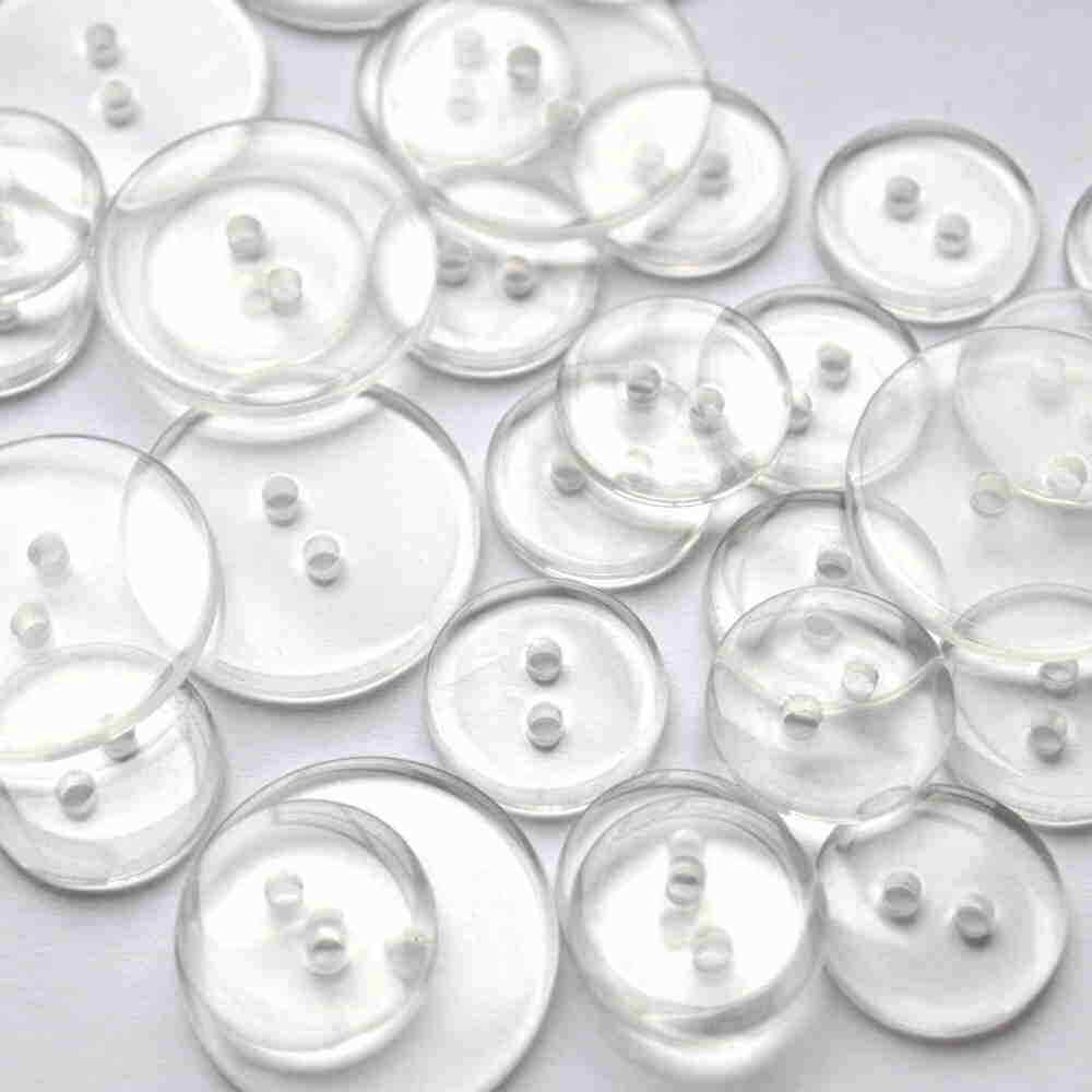 clear sewing buttons