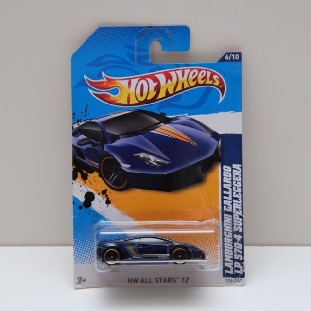 Hot Wheels Lamborghini Gallardo LP570-4 Superleggera Dark Blue HW All Stars  | Shopee Malaysia