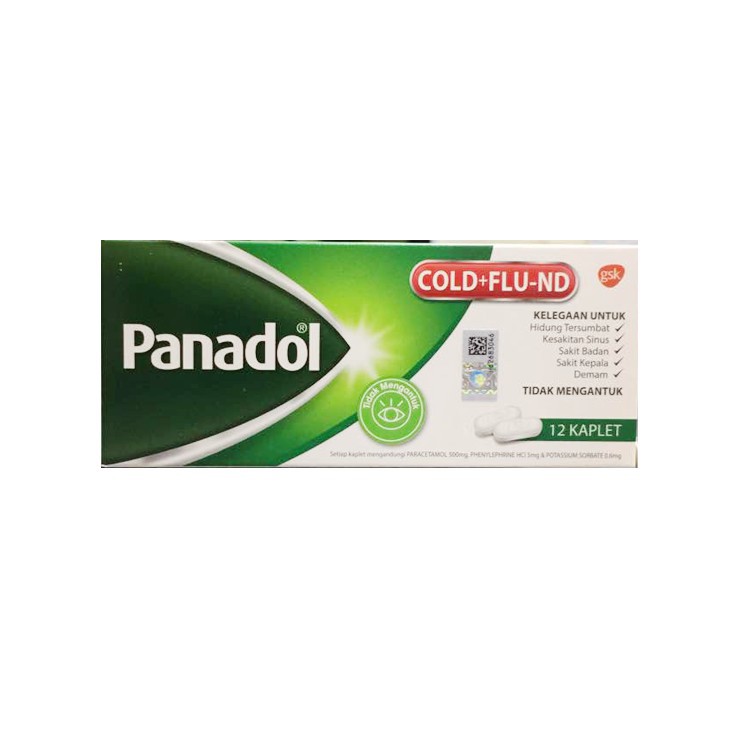 Panadol Cold Flu Non Drowsy 12 S Exp January 2021 Shopee Malaysia