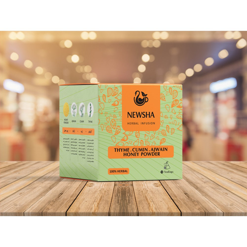 Newsha Thyme . Cumin . Ajwain . Honey Powder Infusion (Herbal & Halal
