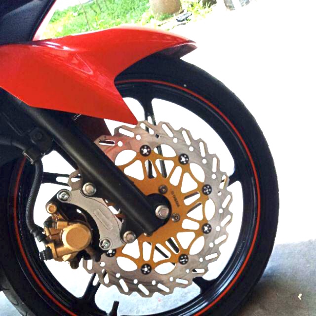 300mm Big Disc plate brake disc yamaha Lc135 old + free skull bendana |  Shopee Malaysia