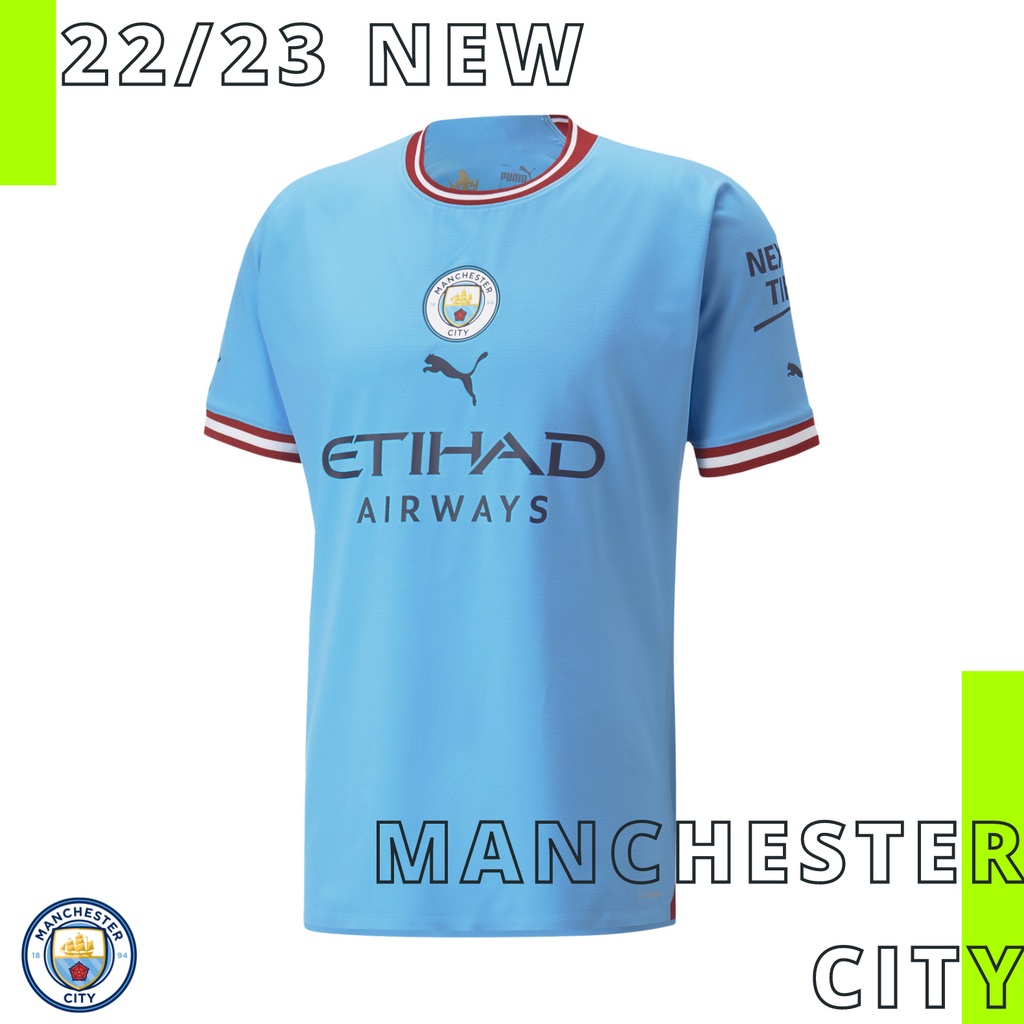 (NEW) Manchester City MC Home Kit 2022/2023 Football Jersey EPL Jersey ...