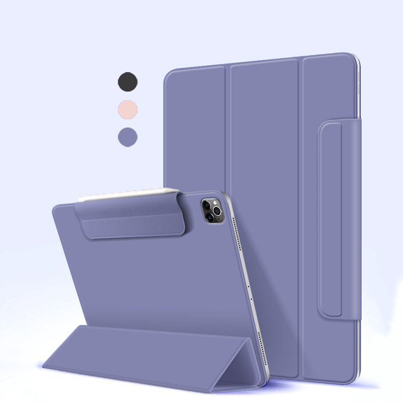 Case with Clasp Smart Trifold Folio Cover Compatible with iPad Mini 6 Pro 11 Pro 12.9