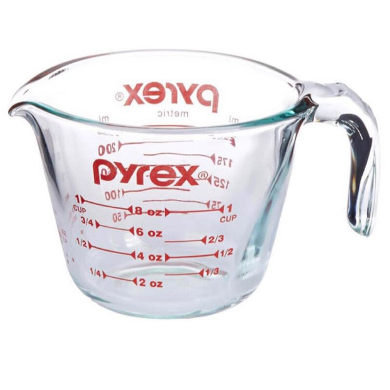 Pyrex Glass Measuring Cup Cawan Penyukat kaca 250ml | Shopee Malaysia