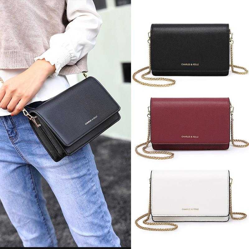 charles and keith asymmetric front flap bag