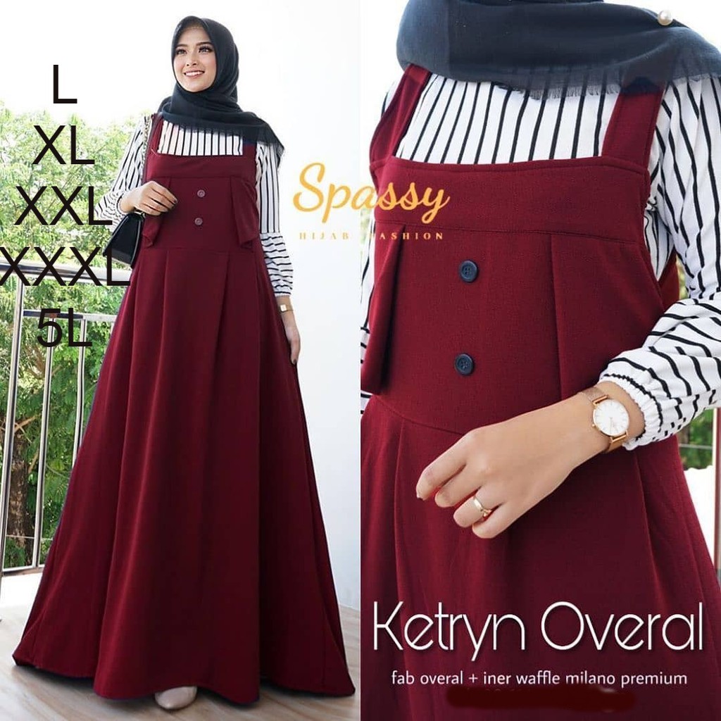  Gamis  Jumbo Overall  Ketrynter Latest L Xl Xxl Xxxl 5xl 