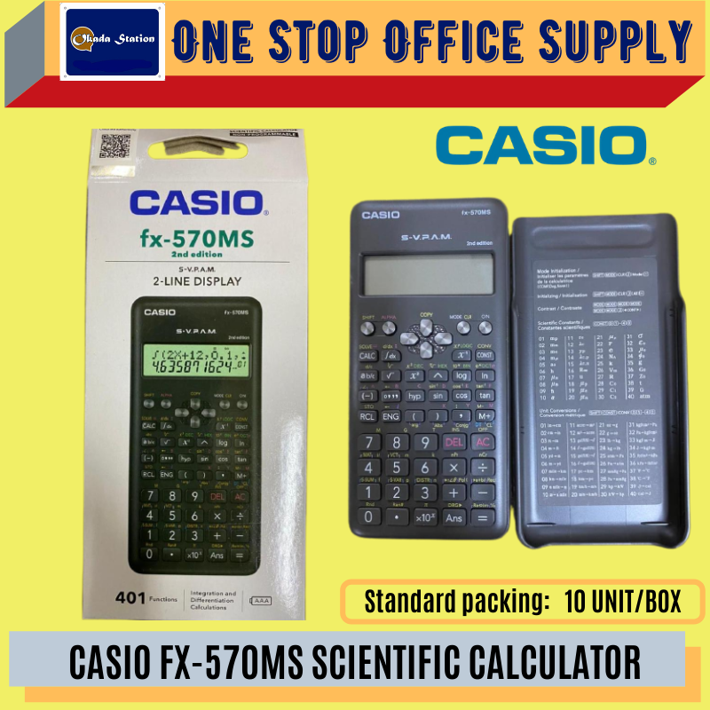 CASIO SCIENTIFIC CALCULATOR FX570MS (Original) / Casio 570ms / 570ms 2nd edition / Scientific