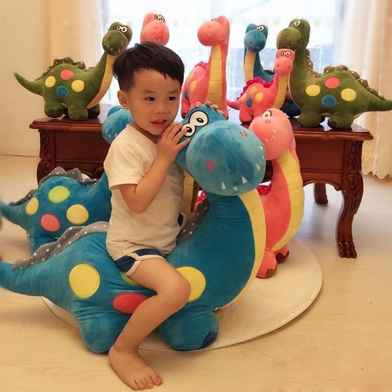 80cm Cute Cartoon Dinosaur Plush Doll Boys Girls Funny Cozy Toys Chic Gift