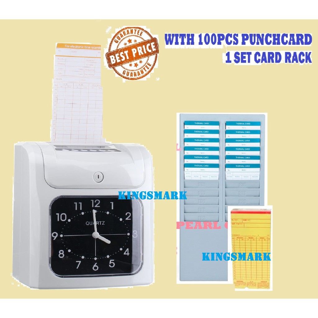 PUNCH CARD MACHINE TIME RECORDER FULL SET Shopee Malaysia
