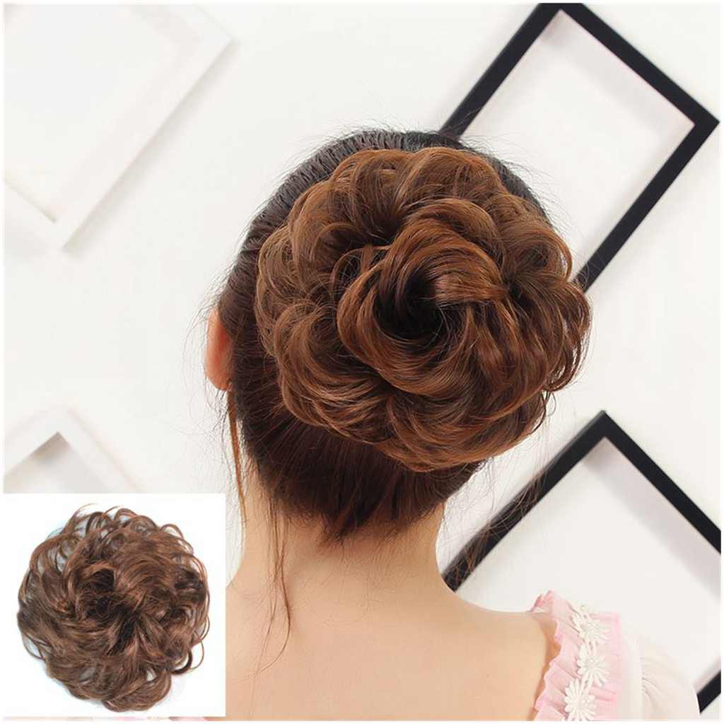 Synthetic Hair Headbands Hair Pieces Hair Buns Extensions