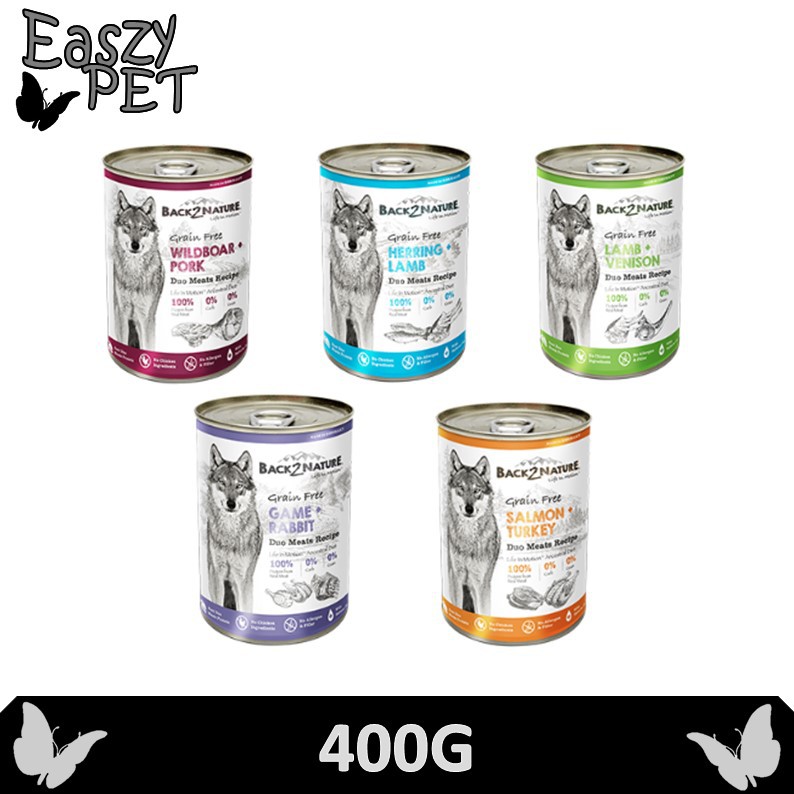 Back2nature Dog Can Food 400G Grain Free Dog Canned Wet Food Back 2
