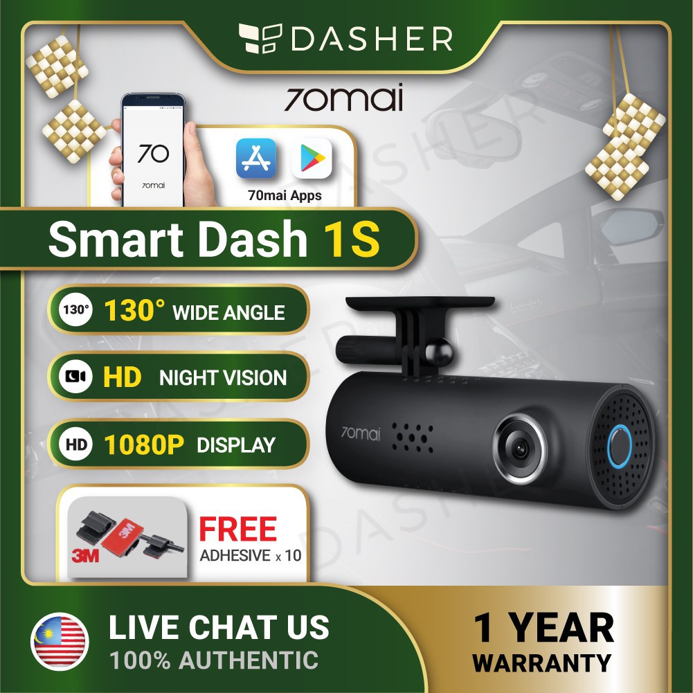70mai 1s 1080p car recorder dashcam dashboard 70 mai cameras wifi app ...