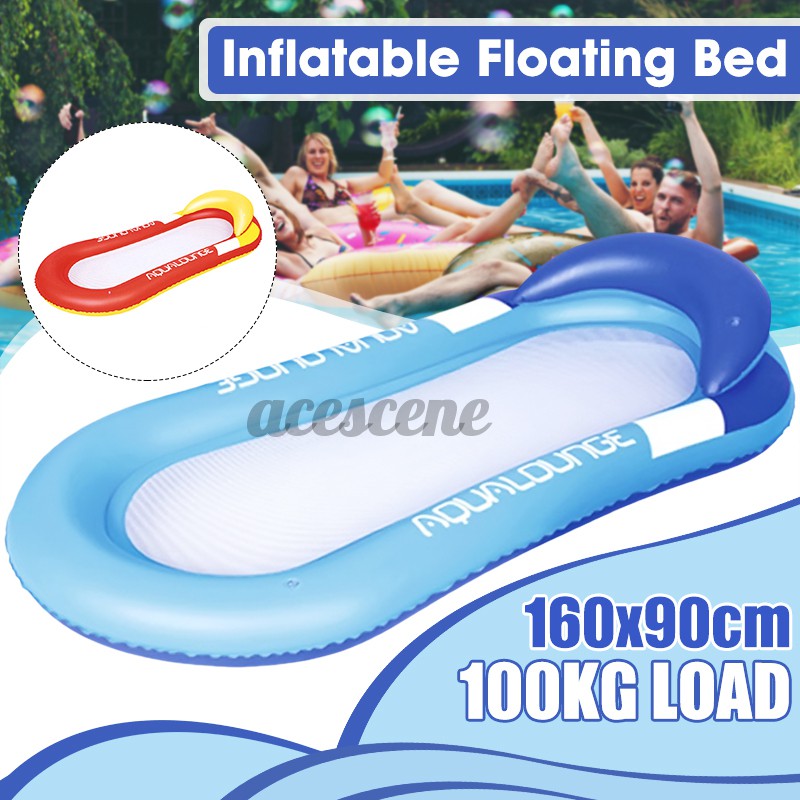 Large Swimming Pool Inflatable Floating Lounger Air Bed Mattress Float
