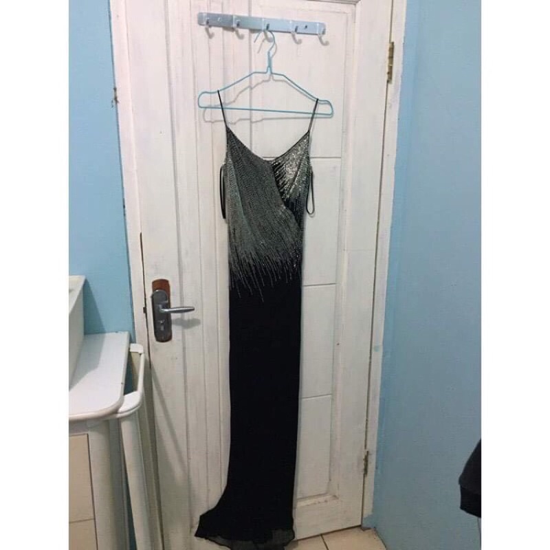 Preloved gemini paris authentic party dress/ luxury party dress black party dress/party dress gemini paris dress