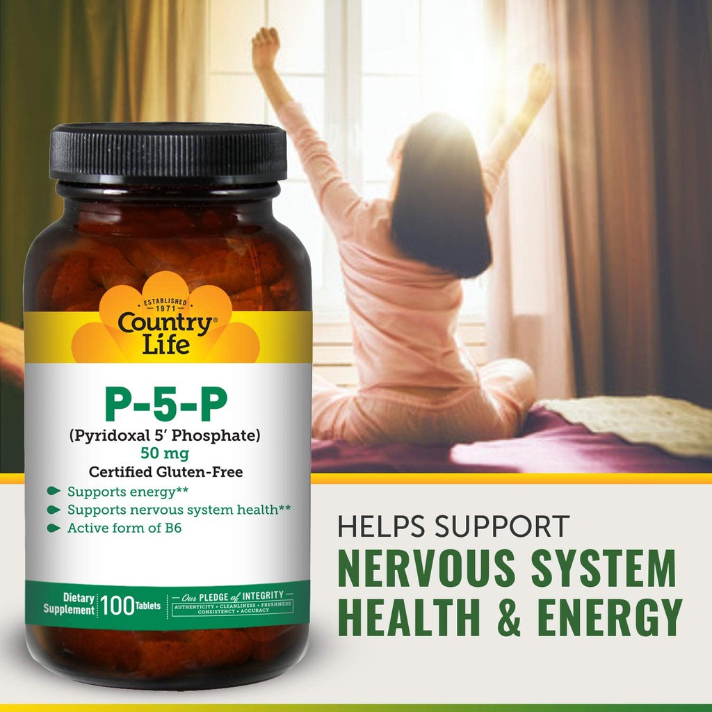 Country Life P-5-P (Pyridoxal-5-Phosphate) 50 Mg 100, 48% OFF