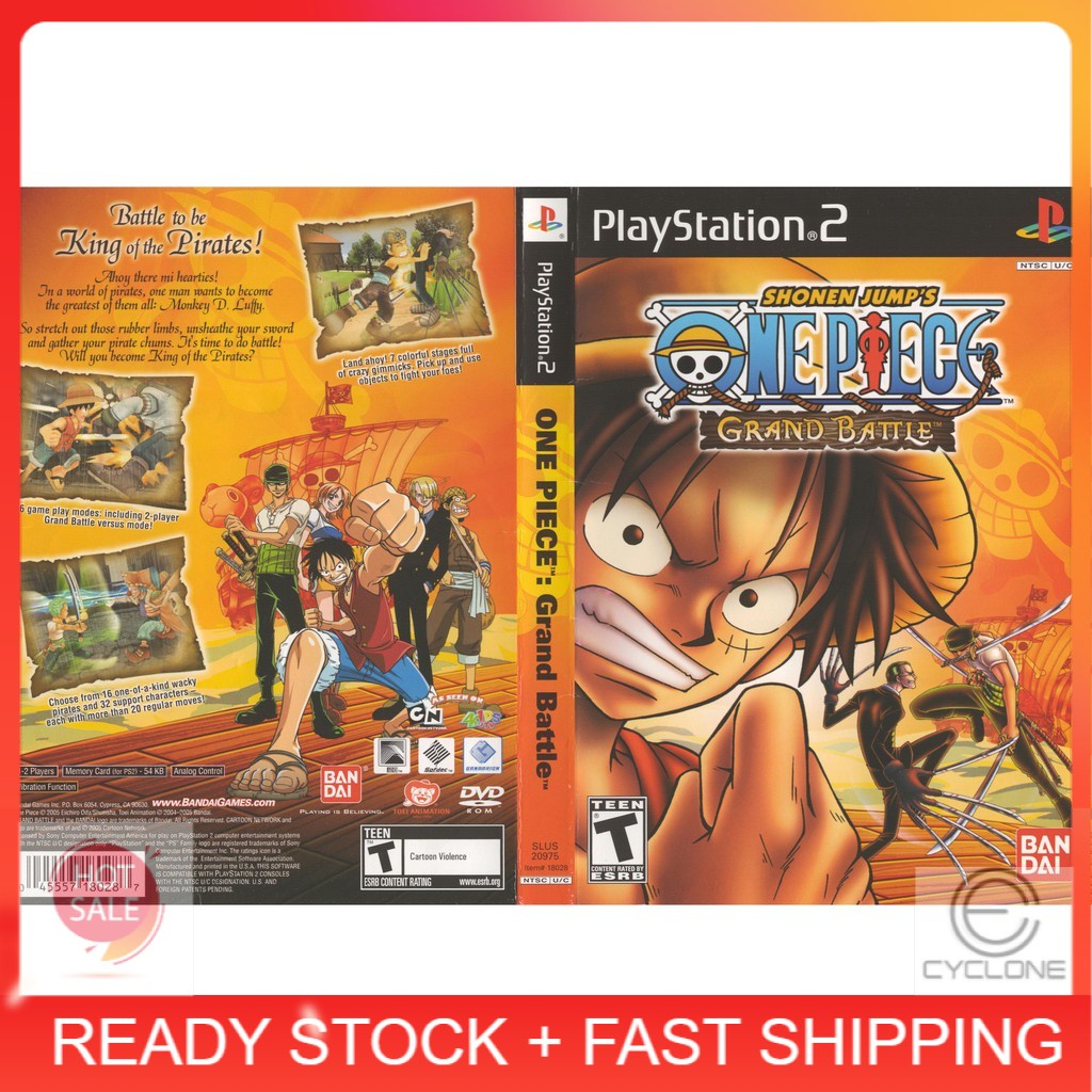 Ps2 Dvd Game One Piece Grand Battle Shopee Malaysia