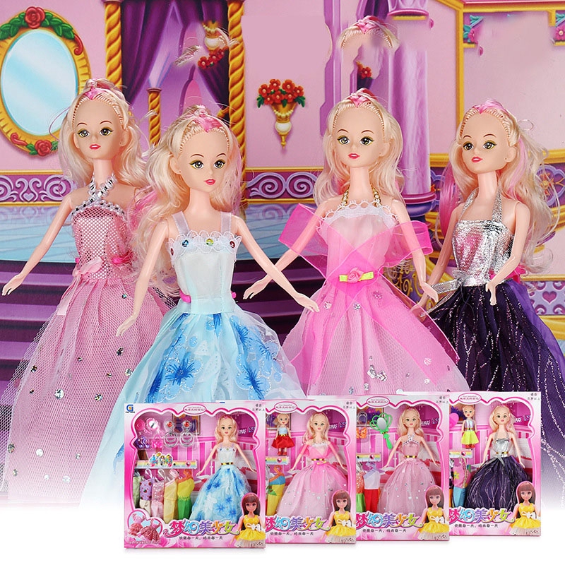 disney princess barbies set