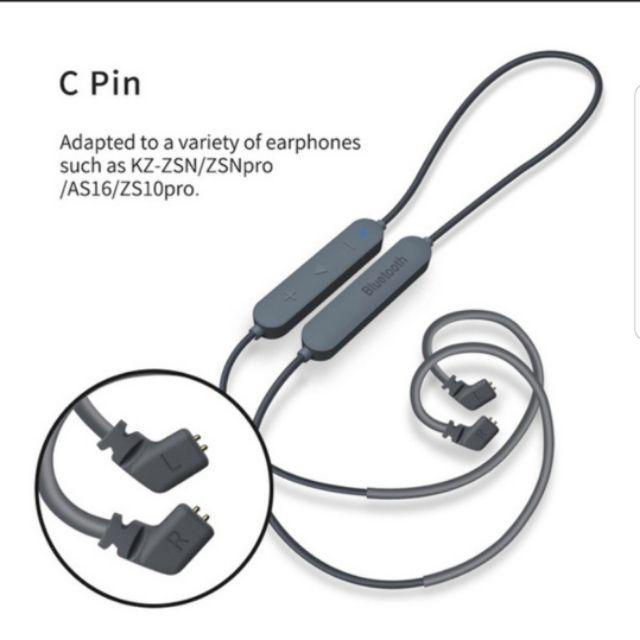 shopee: KZ Bluetooth 5.0 Earphone Aptx HD CSR8675 Module headset Upgrade Cable (0:1:Variations:C Pin;:::)