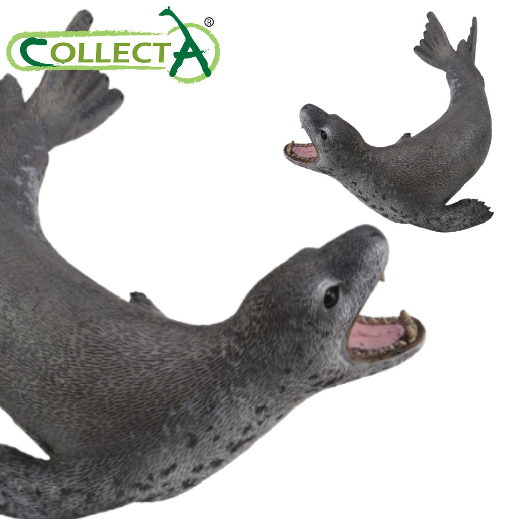 CollectA LEOPARD SEAL  plastic toy wild zoo sea marine animal predator NEW 