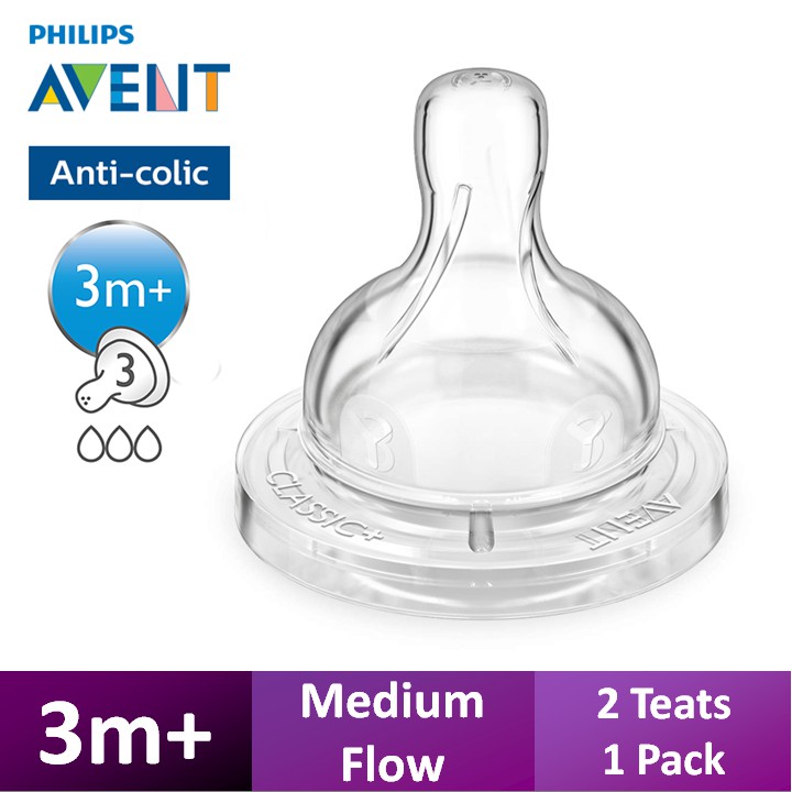 philips avent natural teat 3 holes