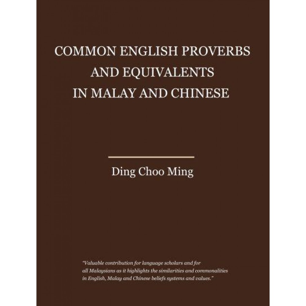 Common English Proverbs And Equivalents In Malay And Chinese | Shopee ...