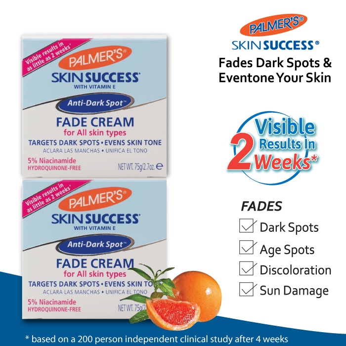 Palmer's Skin Success Anti-Dark Spot Fade Cream 75g x2 Jars | Shopee ...