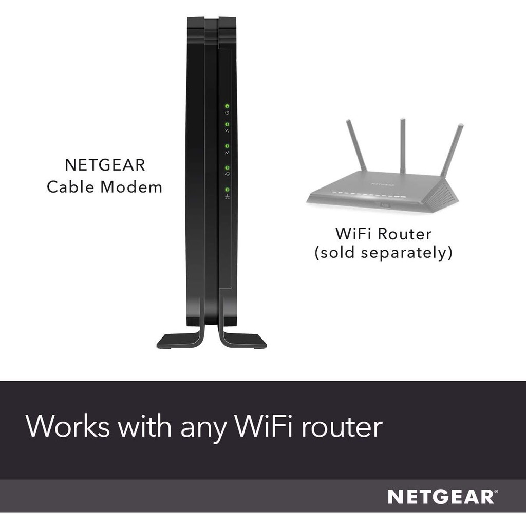 Netgear Cable Modem Cm500 Compatible With All Cable Providers Including Xfinity By Comcast Spectrum Cox For Cable Shopee Malaysia