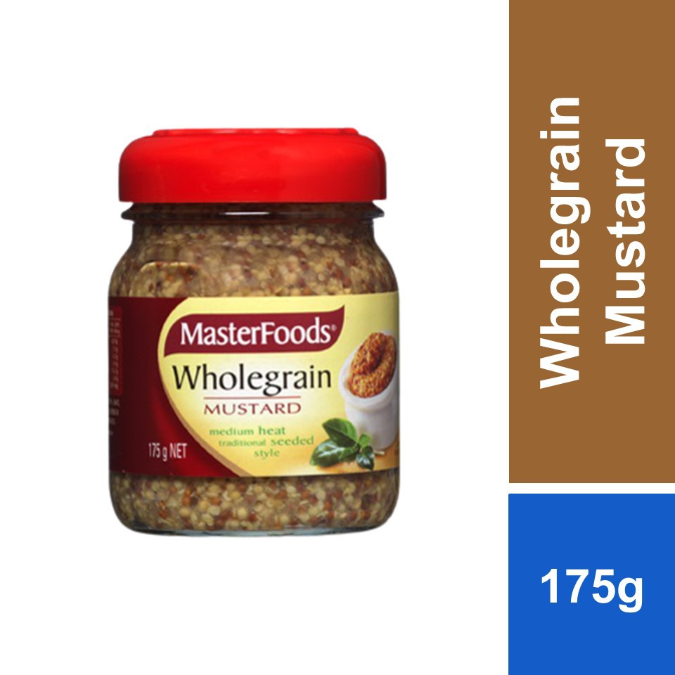 MasterFoods Wholegrain Mustard Jar 175g Shopee Malaysia