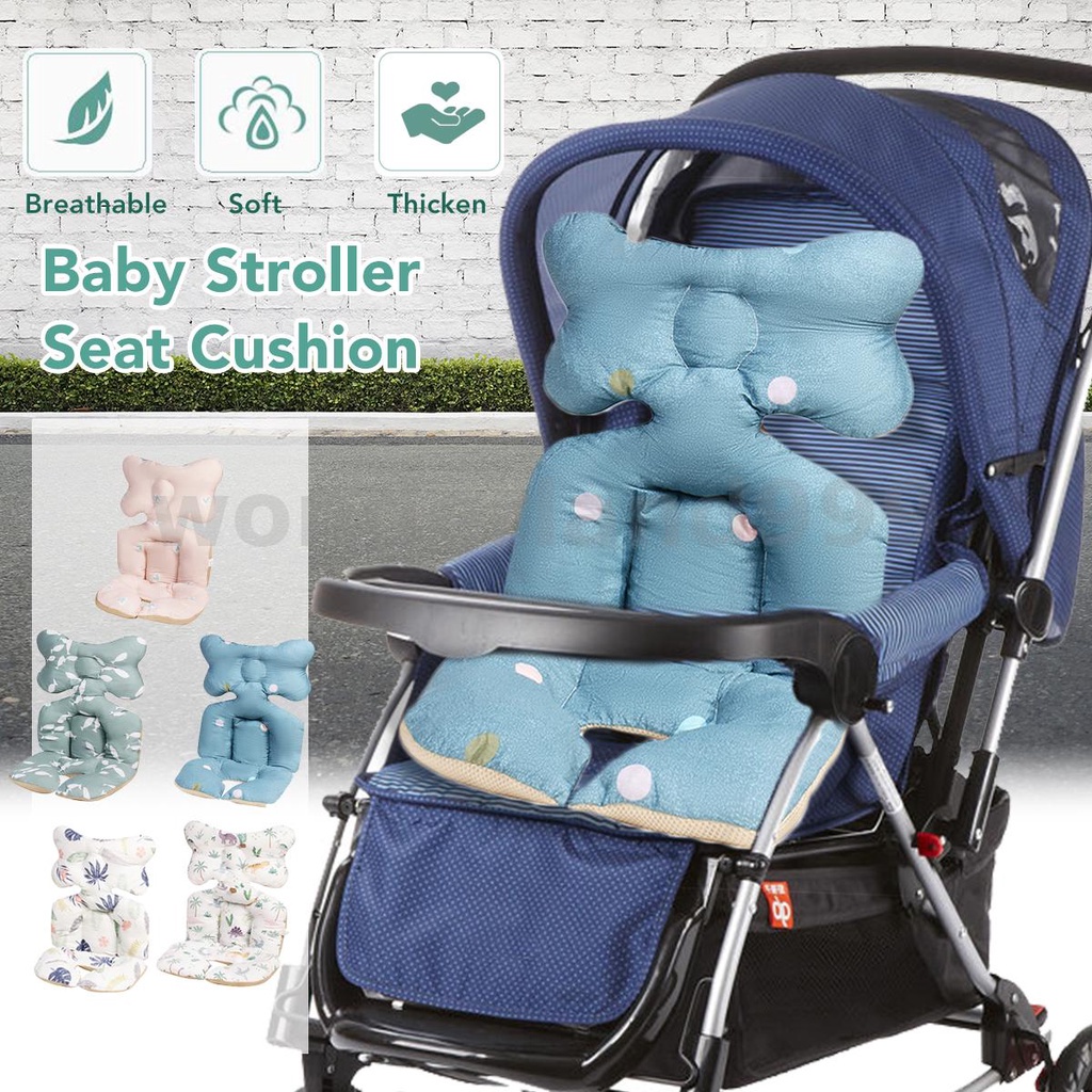 Little Whale Summer Ice Silk Mat for Stroller Toddler Cool Sleeping Cushion Cartoon Pattern Cart Seat Mat Cover 