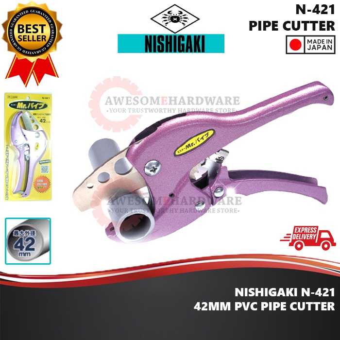 (MADE IN JAPAN) NISHIGAKI JAPAN N421 42MM HEAVY DUTY PVC PIPE CUTTER
