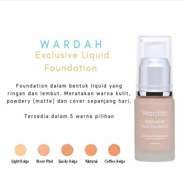 Wardah Exclusive Liquid Foundation Shopee Malaysia