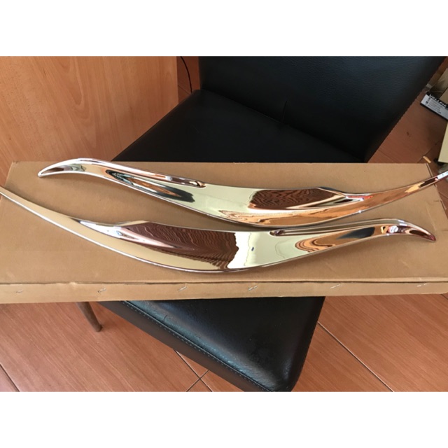 Toyota Vios 13 Head Lamp Lid Eye Lid Chrome  Shopee Malaysia