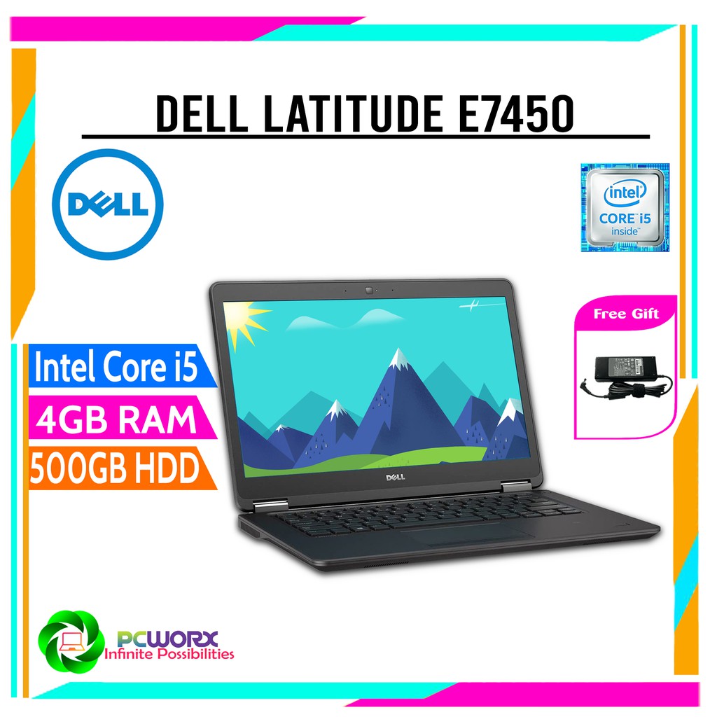 Dell Latitude E7450 Slim Core I5 5300u 4gb 8gb 16gb Ram 128 256 512gb Ssd 14 1 Screen Dell Latitude Shopee Malaysia