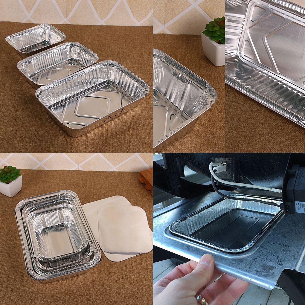New Aluminium Disposable Containers 12" x 8" Grill Large foil baking tray 