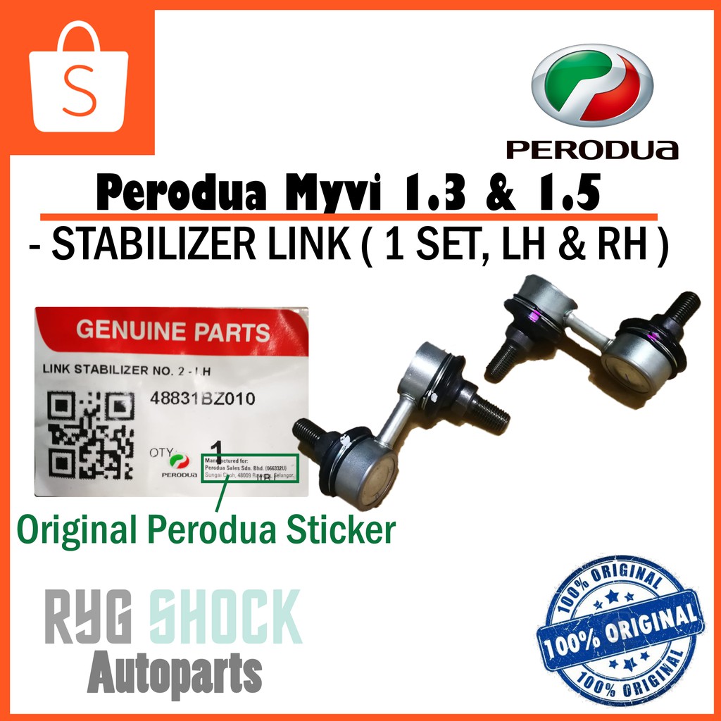 ORIGINAL PERODUA MYVI FRONT ABSORBER SUSPENSION LINK / STABILIZER LINK