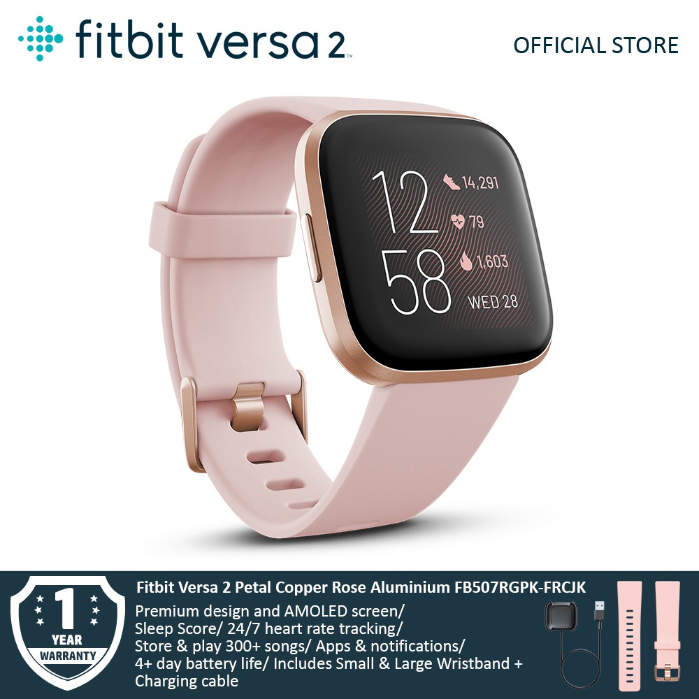 Fitbit Versa Rose Gold Ruby Band Shop Clothing Shoes Online