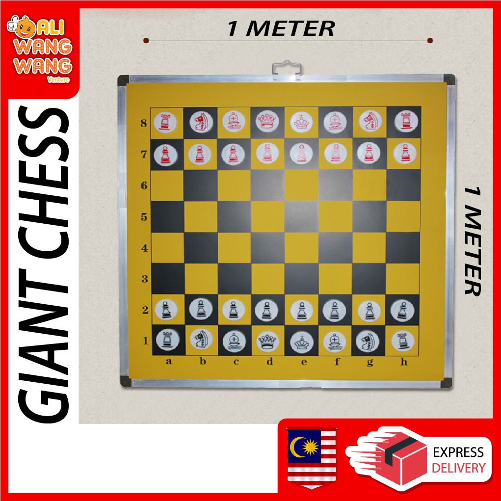 GIANT CHESS SET FOR TEACHING / TOURNAMENT MAGNETIC BIG CHESS | Shopee ...