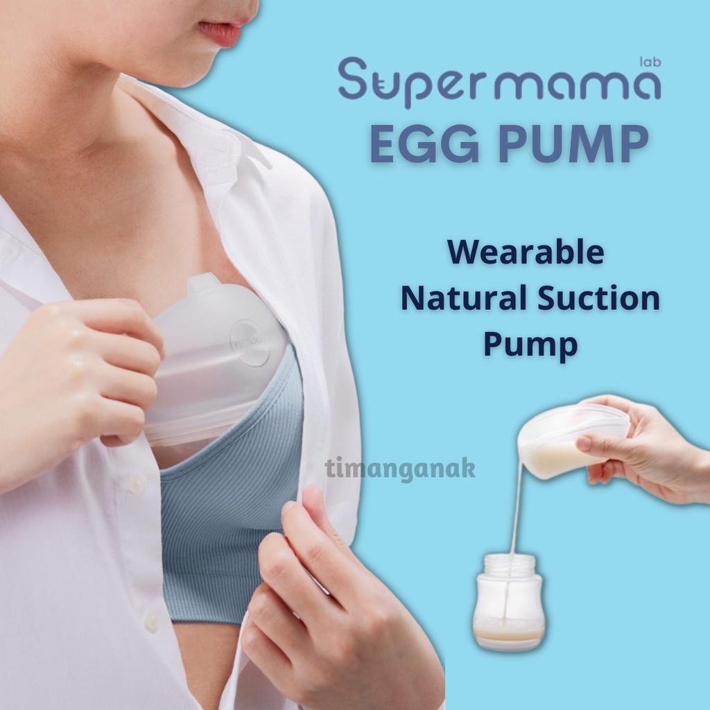 Original Supermama EGG Pump Wearable Natural Suction Pump/ Breast Pump / Pump Susu Shopee