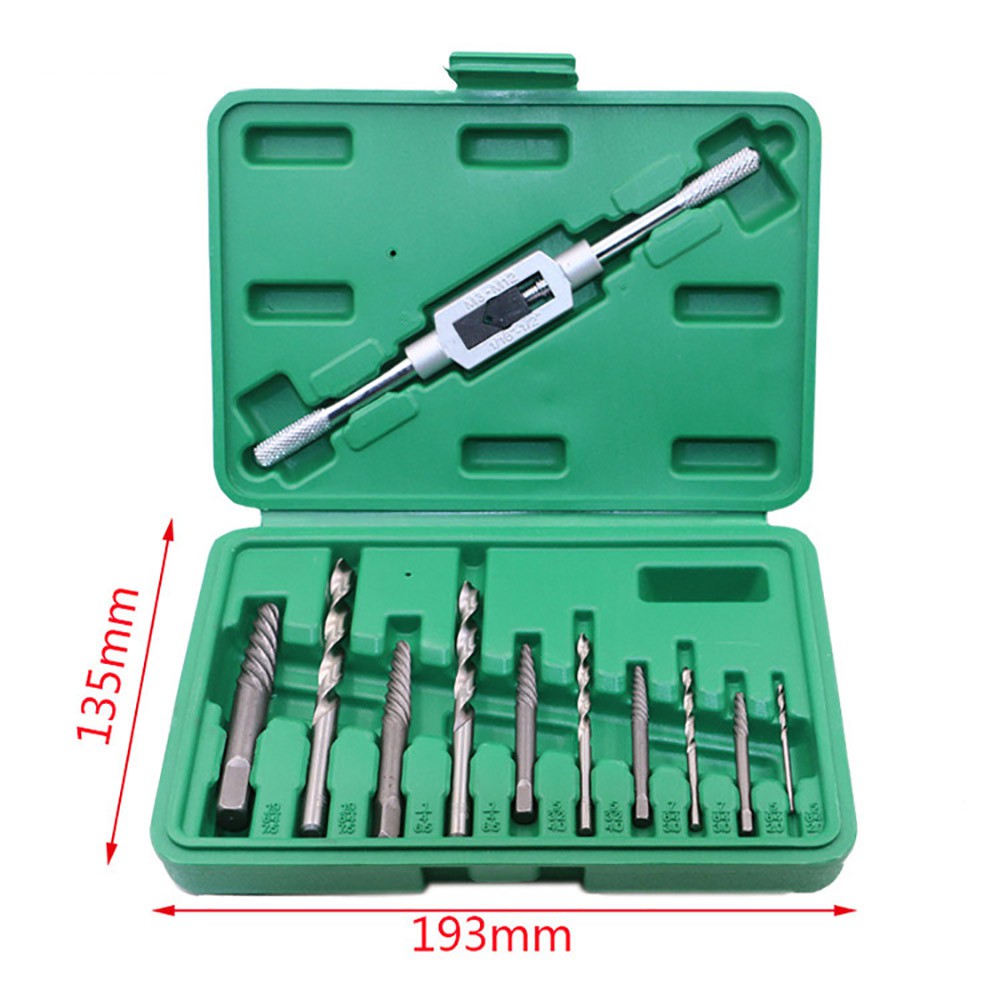 4 in 1 Box Screw Extractor Set Drill Bits Damaged Stripped Bolt Remover TooBLIS