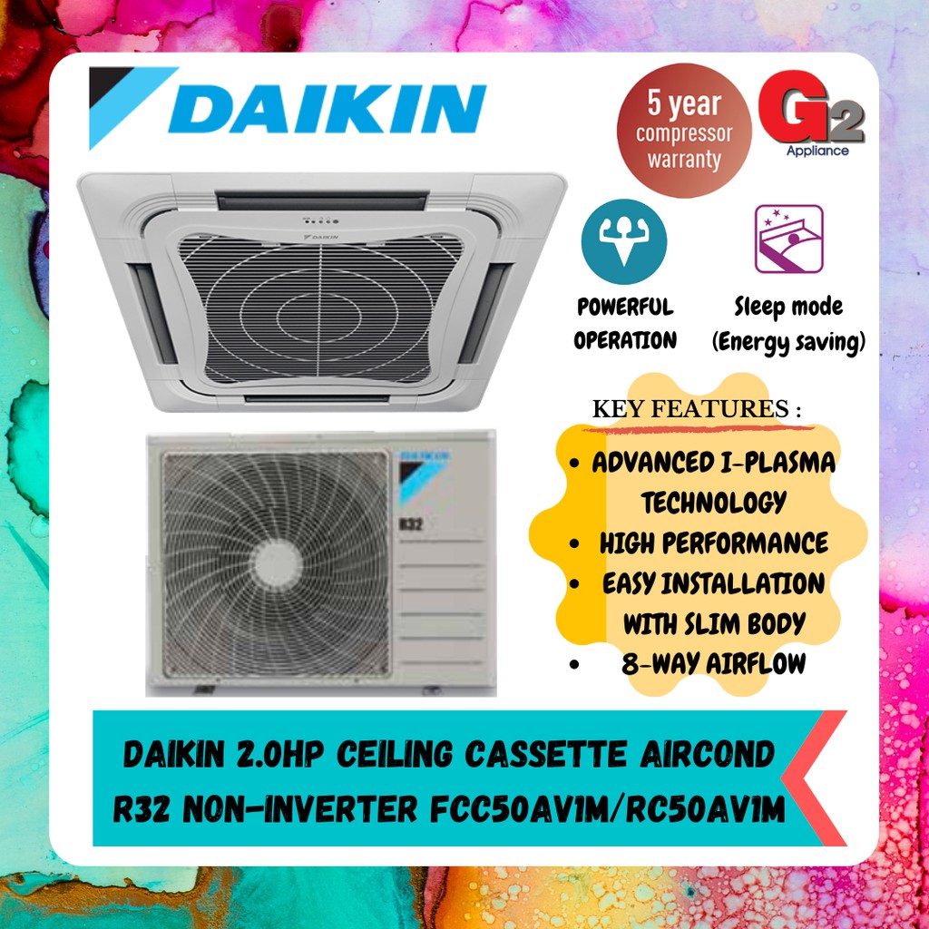 Aircond 2hp Ceiling Cassette Price Promotion Jun 2021 Biggo Malaysia