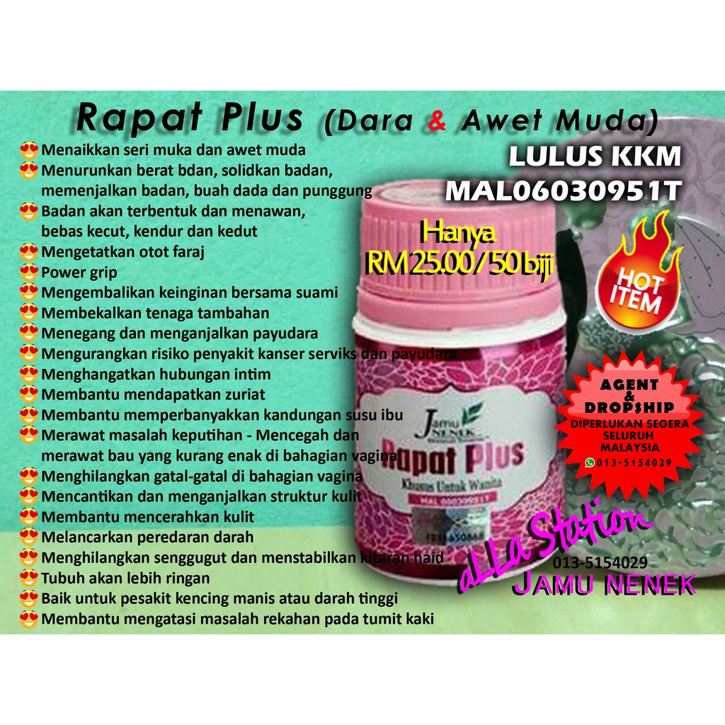 Free Gift Rapat Plus By Jamu Nenek Shopee Malaysia