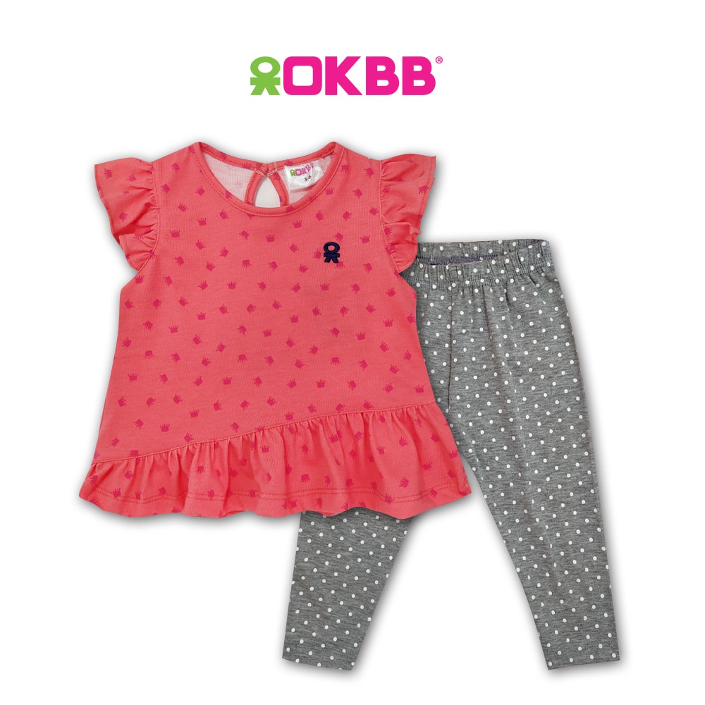 OKBB Baby Girl Fashion Clothing Full Printed Floral Party Suit Casual Wear F3293_BFSL225_2