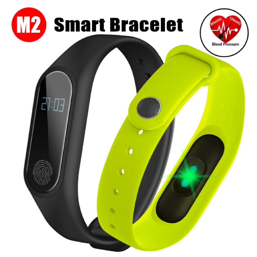 m2 waterproof heart monitoring fitness smart band