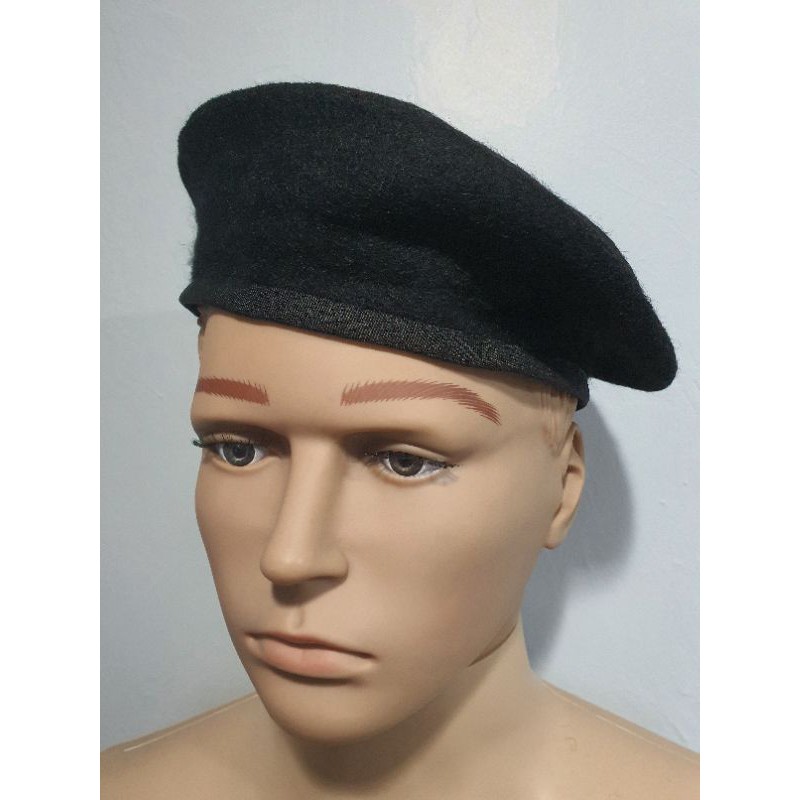 Beret Hitam / Black Penjara Malaysia /Security (Jenama Kangol 