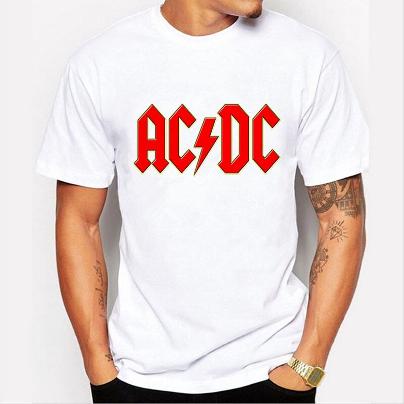 Men's Evolution AC DC 3D Printed Summer Brand Fashion Style T Shirt Manufacturers Selling Brand Customized Clothing