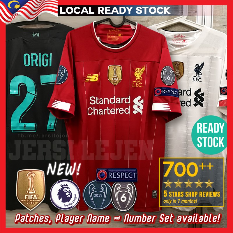 READY STOCK! Liverpool 2019/20 Home Away Third Kit ...