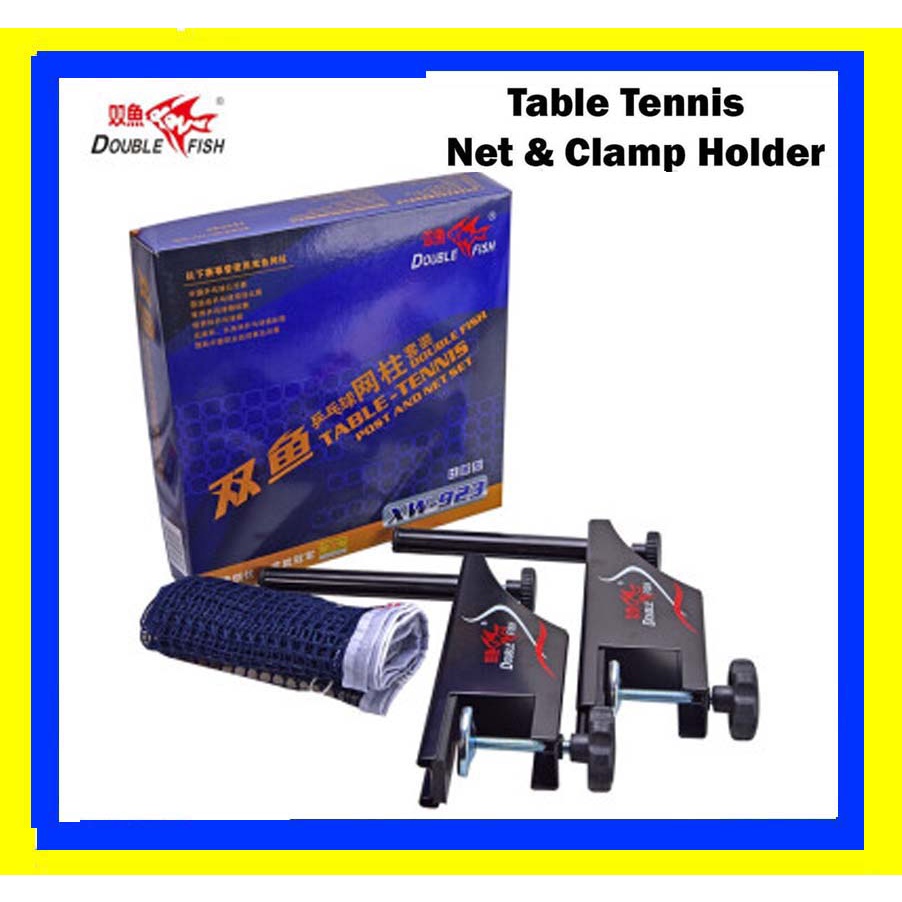 DOUBLE FISH XW-923 Table Tennis Competition Net & Post Set Ping Pong Net & Post (Ready Stock)